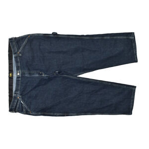 Lee Big & Tall Size 48x28 Men's Loose Fit Carpenter Jeans Dark Wash Blue Cotton